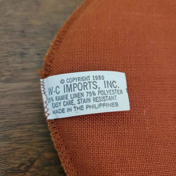 Vintage 1980 Cloth Owl Hot Pad Pot Holder Trivet W-C Imports - Picture 5 of 6